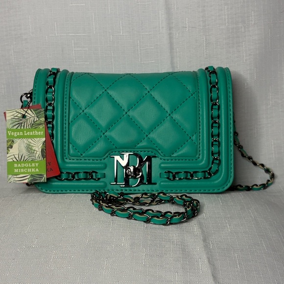 Badgley Mischka Handbags - Badgley Mischka Small Crossbody in Turquoise/Green NWT
